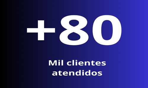 +80 mil clientes atendidos