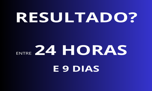 Resultado entre 24h e 9 dias